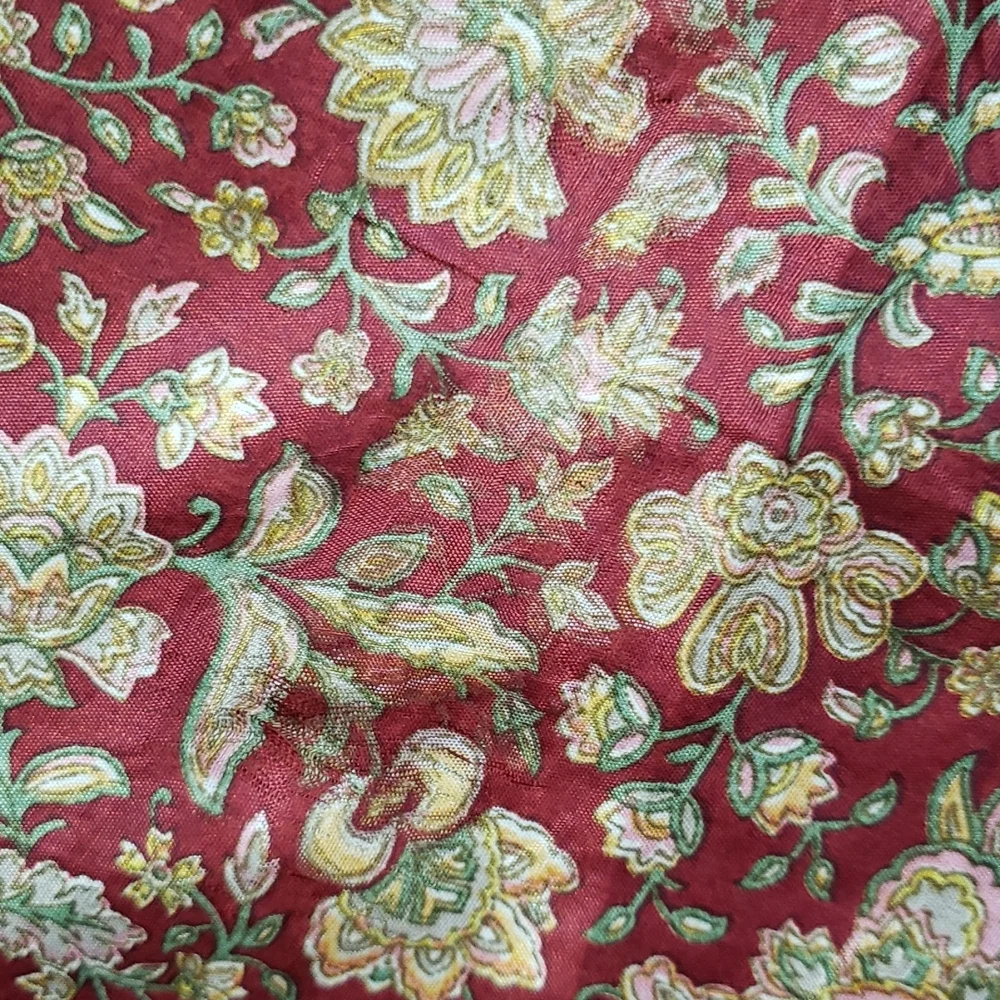 Darn Good Yarn Sari Silk Wrap Skirt Ankle Goddess - Picture 14 of 16